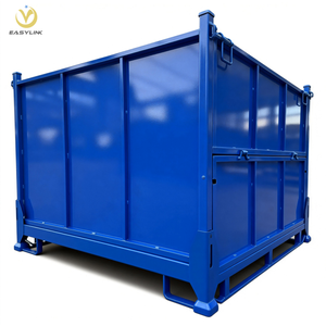 מתקן אחסון משטחים כבד מתכת של ייליאן-אוטו אינדסטרי, בעל קיבולת של 1000 ק\"ג, פלדת <span class=keywords><strong>Q235</strong></span> גלית, מתקפל וניתן לערום. - Product Image 1