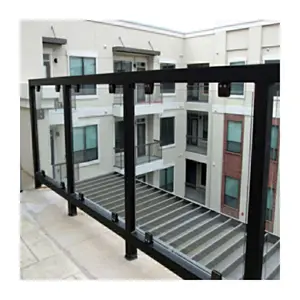 EN12543 glass railing rooftop equipment rails interior glass railing cost