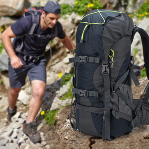 <span class=keywords><strong>Sac</strong></span> à dos <span class=keywords><strong>de</strong></span> camping unisexe 65L multifonctionnel en tissu Oxford, <span class=keywords><strong>sac</strong></span> <span class=keywords><strong>de</strong></span> randonnée respirant et imperméable avec port USB pour les voyages en montagne en plein air - Product Image 4