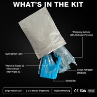 Kit Completo de Blanqueamiento Dental con Gel de Peróxido de Hidrógeno al 38%, Protector Bucal y Bálsamo Labial para Salón de Belleza y Spa, Venta al Por Mayor