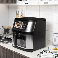 Friteuse à air chaud 8L/10L avec écran LCD, sans huile, à économie d'énergie, appareil de cuisson, vente en gros usine