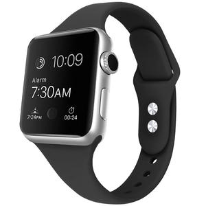 Bracelet de montre en silicone en caoutchouc mince de petite taille pour <span class=keywords><strong>Apple</strong></span> iWatch - Product Image 2