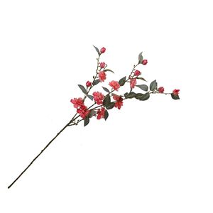 Fleur de Camélia Artificielle pour Décoration Maison & Salle de Mariage, Composition Florale Classique Multi-têtes en Soie Douce Faite à la Main, Style Champêtre Frais - Product Image 5