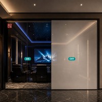 Film intelligent auto-adhésif PDLC commutable pour la protection de la vie privée et la décoration des lieux de divertissement