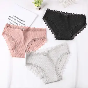 Aangepaste Comfortabele Meisjes 100% Katoenen Slips Slipje Zachte Vrouwen Ondergoed Voor Lady Lingerie Intimates