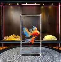 Ornement de boule de verre porte-bonheur Feng Shui chinois pour bureau, statue attirant la richesse