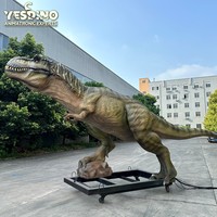 Modèle de dinosaure T-Rex animatronique ultra-réaliste en acier avec servomoteur de qualité muséale pour parcs à thème, parcs d'aventure et musées intérieurs