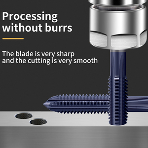 VOKET Liga Carboneto de Tungstênio Aço Straight Groove Tap UNC UNC UNC UNF 4-40 6-32 8-32 10-24 1/4 3/8 1/2 Torneiras de Rosca Máquina - Product Image 4