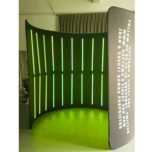 บูธถ่ายรูปเป่าลมรูป360พร้อมไฟ LED สำหรับม่านฉากกั้นห้องรูปโลหะ - Product Image 2