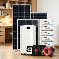 Sistem Tenaga Surya Hibrida Lengkap 10kw Inverter Off Grid Sistem Tenaga Surya Off Grid Lengkap Dengan Baterai Lifepo4