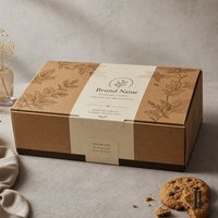 Boîte à biscuits en carton avec logo personnalisé pour cadeau de retour de fête de mariage