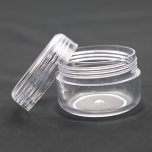 Đen Nhỏ Vít Top Mỹ Phẩm <span class=keywords><strong>Container</strong></span> 1G-50G Năng lực Rõ Ràng Nhựa Top Cho Móng Tay Nghệ Thuật Long Lanh Bụi Bột Mỹ Phẩm Lưu Trữ - Product Image 1