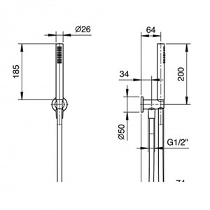 Fantini Fontane accessori Bianche Handshower - Product Image 2