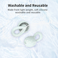 Bouchons d'oreilles en silicone souple, réduction du bruit personnalisée (38 dB) pour les concerts, le sommeil, la réduction du bruit, protection auditive réutilisable