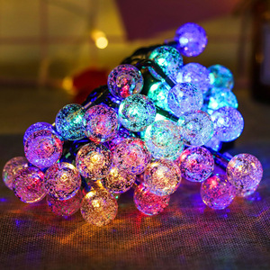 Kanlong 크리스마스 장식 용품 야외 방수 6.5M 30 LED 전구 휴일 태양 거품 문자열 빛 - Product Image 5