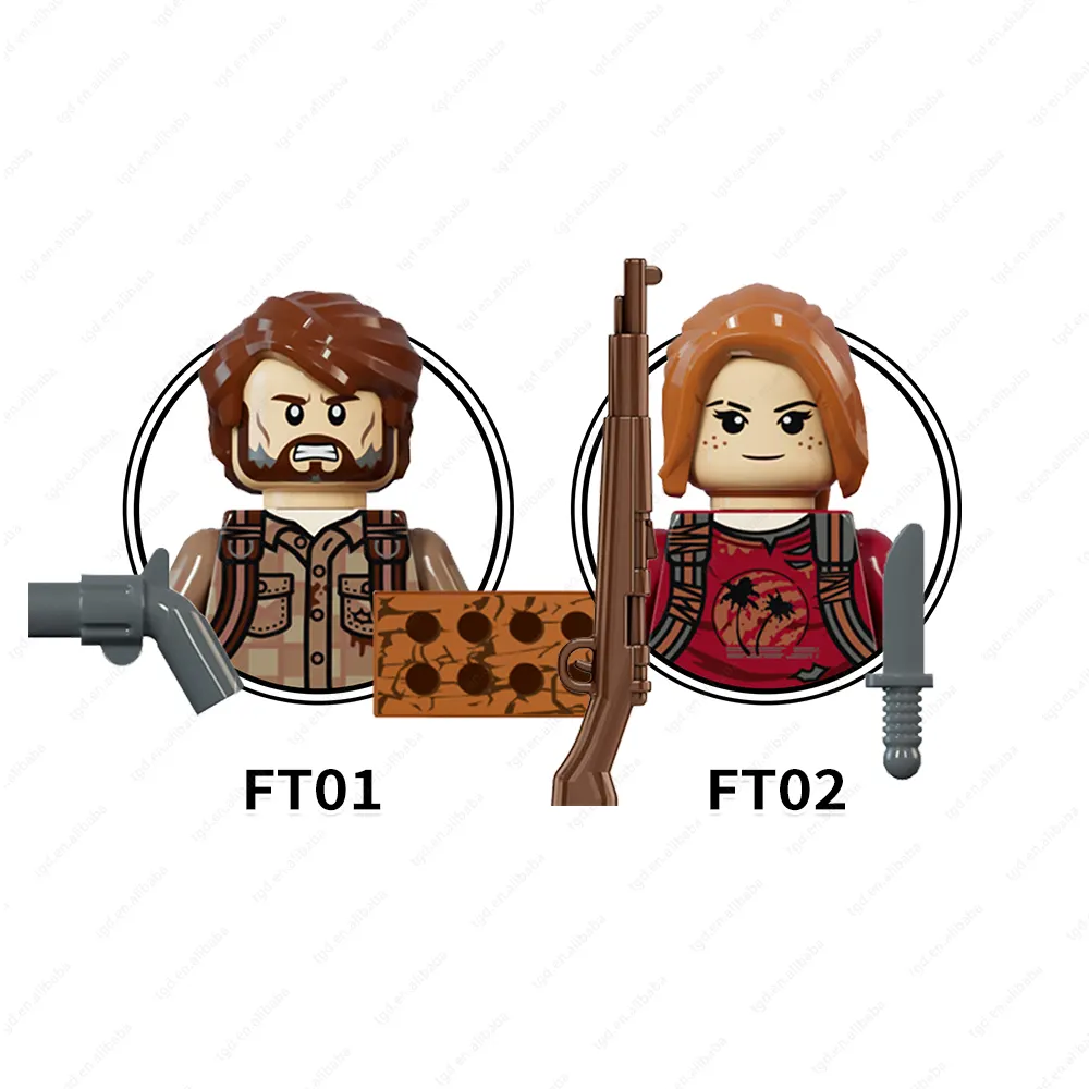 Baru The Last Of Us Joel Miller Ashley mainan mini Johnson bata Figs Diy set blok bangunan mainan Model untuk anak-anak EV01 EV02 FT01 02