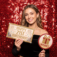 Accessoires de photomaton en PVC expansé de 5 mm, imprimés UV, durables et imperméables, pour le Nouvel An, Noël, Halloween, la remise des diplômes, les mariages et les anniversaires