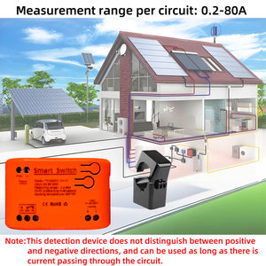 AC110V 220V Tuya App Compteur d'énergie WiFi bidirectionnel intelligent avec 2PCS 80A CT Transformateurs de courant Pinces Compteur de puissance Voltmètre Ampèremètre - Product Image 2