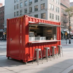 Quiosco de Comida en Contenedor Marítimo Personalizado de 12 pies, Estilo Americano Contemporáneo, Construcción Robusta y Duradera, Amplio Espacio - Product Image 4