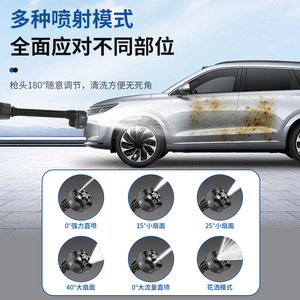Pistola de lavado de coches de alta presión con pulverizador ajustable de 40 bar y 2.6-4 L/min, pulverizador de agua portátil para limpieza de vehículos, suelos y jardines. - Product Image 1