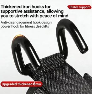 Crochets de musculation avec support de poignet rembourrés et épaissis pour barre de traction et entraînements à domicile - Product Image 2
