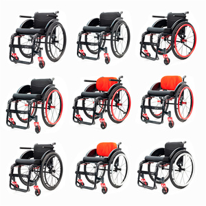 Fauteuil roulant sportif manuel ultra-léger, fauteuil roulant pliable en alliage d'aluminium léger pour personnes handicapées et personnes âgées - Product Image 3