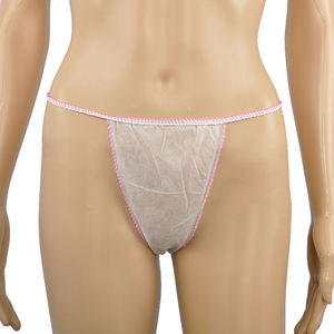 G-string jetable non tissé slips T tongs unisexe <span class=keywords><strong>Tanga</strong></span> Spa sous-vêtements - Product Image 2