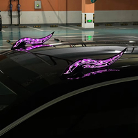 Nouvelle lumière LED RGB pour toit de voiture, en forme de corne de dragon, lampe d'avertissement clignotante dynamique, accessoires de modification extérieure pour spoiler de toit de voiture