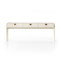 Console d'entrée moderne de luxe minimaliste en bois massif avec rangement optimisé pour le salon