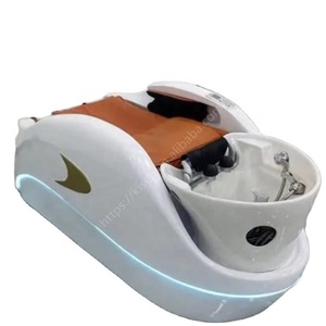 Kisen Moderne Beauté Salon De Coiffure Shampooing Lit Électrique Corps Complet Shiatsu Lavage Des Cheveux Chaise De Massage Tête Spa Thérapie Shampooing Table - Product Image 1