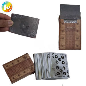 Custom Nieuwe Kwaliteit Poker Gladde Waterdichte Vergulde Creatieve Duurzame Poker Speelkaart - Product Image 1