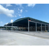 Auvent rétractable électrique coulissant, auvent coulissant à pousser et tirer, tente d'entrepôt en PVC pour le toit du stade, pour le toit des terrains de basket-ball