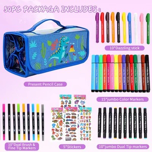 Juegos <span class=keywords><strong>de</strong></span> marcadores lavables Unicorn Kids Art Coloring Painting Markers Crayon Juegos <span class=keywords><strong>de</strong></span> lápices <span class=keywords><strong>de</strong></span> colores - Product Image 5