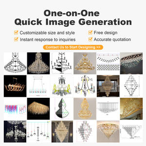 Lustre en cristal K9 de luxe pour hôtel, <span class=keywords><strong>salle</strong></span> à <span class=keywords><strong>manger</strong></span> de mariage et salon, éclairage intérieur, lampe suspendue décorative - Product Image 5