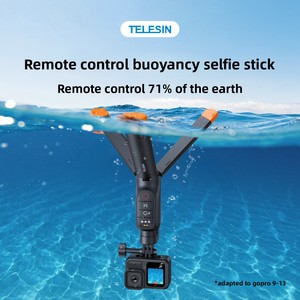 Trépied flottant TELESIN pour télécommande Hero 13/12/11/10/9/<span class=keywords><strong>Max</strong></span>, bâton de selfie flottant à flottabilité contrôlée - Product Image 5