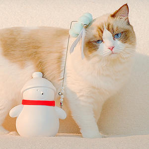 Juguete para Gatos Snowman, Juguete Láser Automático Recargable, Juguete de Entretenimiento para Mascotas con Bola de Menta - Product Image 1