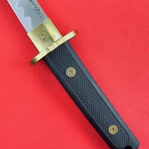 Cuchillo Táctico de Supervivencia Personalizable HUNSHU SAMURAI con Mango de Nogal G10 y Funda de Acero Inoxidable para Caza y Bricolaje - Product Image 2
