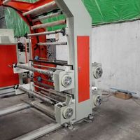 Machine d'impression flexographique semi-automatique à prix d'usine avec structure de stockage à engrenages pour la production de sacs en papier