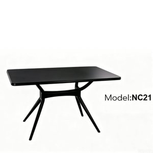 Round Marble <b>Top</b> <b>Dining</b> <b>Table</b> With Wood Legs Minimalist Modern Design 34396-NC17 - Product Image 5