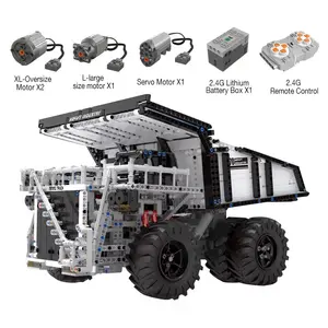 Китайский грузовик-кран Mould King 13170, кирпичная конструкция, большие пластиковые блоки, инженерный конструктор, строительные игрушки для детей