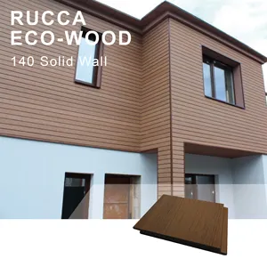 Solid Board look like composite woods for composite wall cladding facades 140*12mm exterior cladding