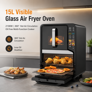 Aifa Nuevo Horno Freidora de Aire Visible AF-12004-E de 15L, 2100W, Circulación de Aire Caliente 360°, Cocina Multifunción Sin Aceite - Product Image 4