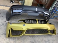 Utilisé pour M4 M3 F80 F82 Pare-chocs avant avec découpes pour phares antibrouillard Grille avant et assemblage