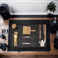 NOUVEAU Tapis de Barbier Multifonctionnel, en Caoutchouc PVC, Résistant à la Chaleur, Rangement pour Outils de Coiffure – Fabrication OEM