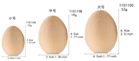 Oster feier liefert glattes Holz Craft Eier flacher Boden unvollendete Holze ier Oster feier bevorzugen Holze ier