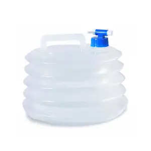 접을 수 있는 물 용기 (Spigot) 식품 안전한 물 저장 용기 실외용 물 대용량 저장 캐리어 (Spigot 포함)