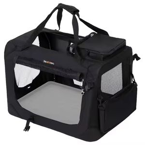 מודרני מתקפל ייחודי לחיות מחמד רך קרפט עם בד אוקספורד וקנל מתכת בית בלתי סביל - Product Image 6