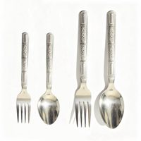 Ensemble de Couverts de Luxe 3 Pièces en Acier Inoxydable Effet Miroir – Couteau, Fourchette, Cuillère – Léger et Compatible Lave-Vaisselle pour Dîners et Usage Domestique