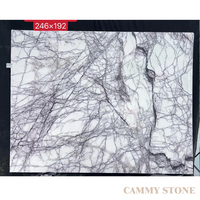 Grande dalle de marbre blanc naturel Cammy Stone Milas Lilac White pour carrelage de sol, escalier, comptoir de cuisine, meubles de salle de bain