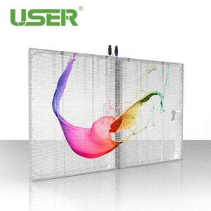 <span class=keywords><strong>Film</strong></span> adhésif souple transparent pour affichage LED sur vitres et façades de magasins, publicité intérieure - Product Image 1